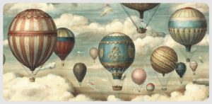 Juego Sobre y Tarjeta Globos Aerostáticos