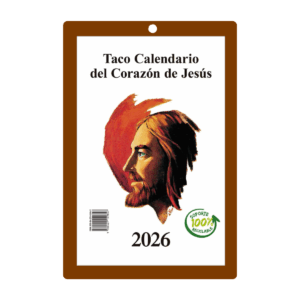 Taco Calendario Pared Corazón de Jesús 2026