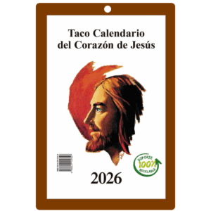Taco Calendario Gigante Corazón de Jesús 2026
