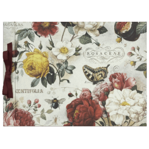 Álbum de fotos rosas con lazo 33 x 24 cm
