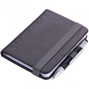 Set Libreta + Bolígrafo Construction Liliput Negro Troika