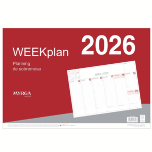 Weekplan Planning de sobremesa Myrga 2026