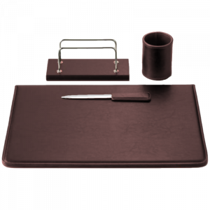 Juego de escribanía Shadow marrón
