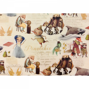 Papel Pinocho oro