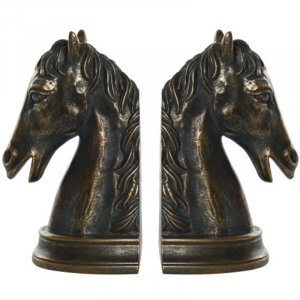 Juego sujetalibros Cabeza de caballo