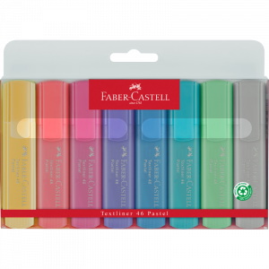 Set 8 subrayadores Textliner 46 Pastel Faber Castell