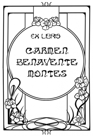 Ex Libris Art Nouveau Circular