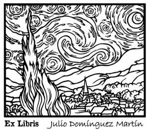 Ex Libris La Noche estrellada - Van Gogh