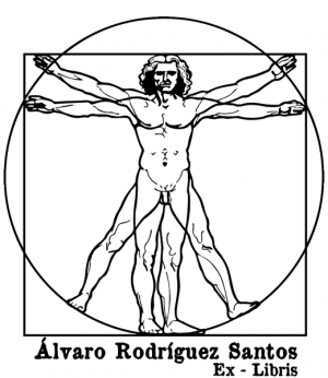 Ex Libris El Hombre de Vitruvio - Da Vinci