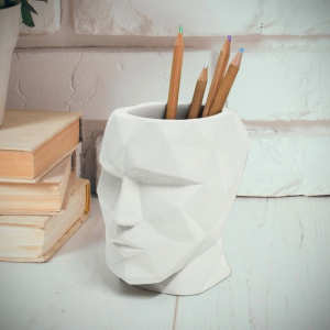 Portalápices The Head Blanco