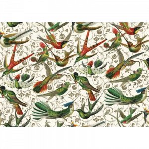 Papel Colibríes oro