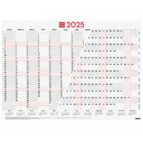 Póster Planificador Anual Mixto 2025