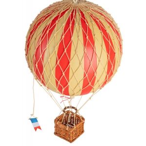 Globo Aerostático Travels Light 18cm Ø Rojo