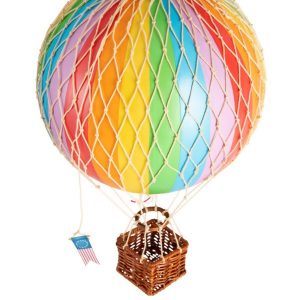 Globo Aerostático Travels Light 18cm Ø Arcoiris