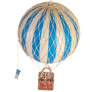 Globo Aerostático Travels Light 18cm Ø Azul