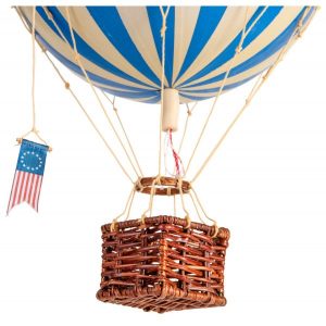 Globo Aerostático Travels Light 18cm Ø Azul