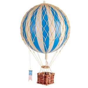 Globo Aerostático Travels Light 18cm Ø Azul