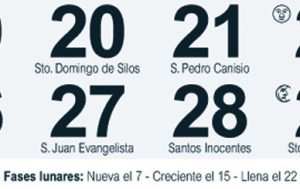 Calendario mensual 2025 30x21 Myrga