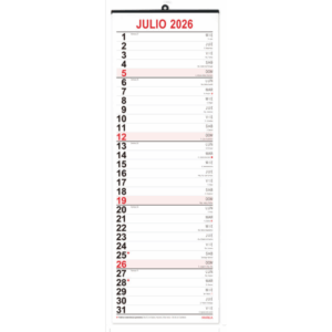 Calendario mensual 2026 16,5x49 Myrga