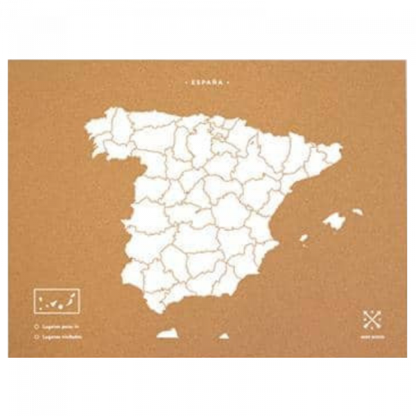 Mapa Corcho Natural España