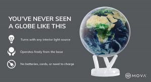 Globo Mova "Tierra con Nubes" 10 cm Ø