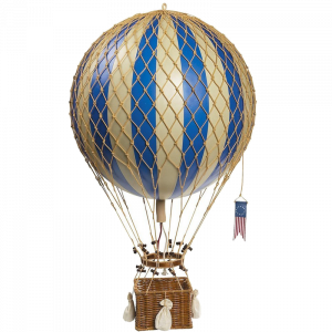 Globo Aerostático Royal Aero 30cm Ø Azul