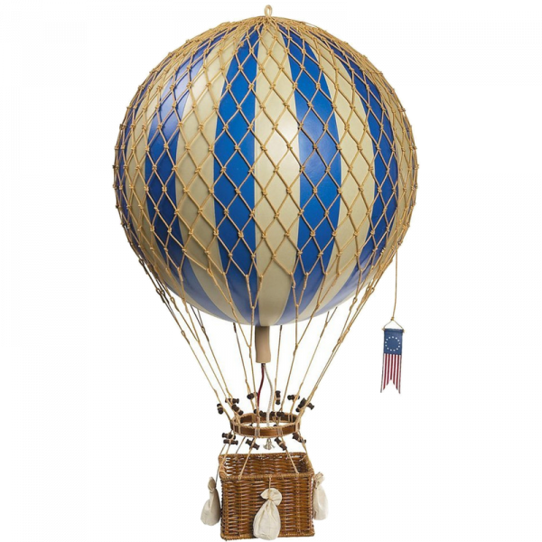 Globo Aerostático Royal Aero 30cm Ø Azul