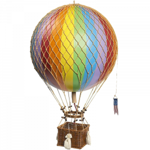 Globo Aerostático Royal Aero 30cm Ø Arcoiris
