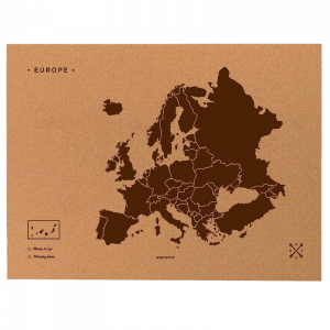 Mapa Corcho Natural Europa
