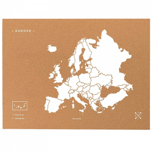 Mapa Corcho Natural Europa