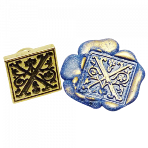 Set Sello Lacre Madera con Inicial y Lacre