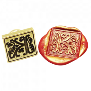 Set Sello Lacre Madera con Inicial y Lacre