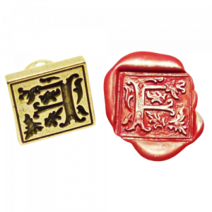 Set Sello Lacre Milani Rojo con Inicial y Lacre