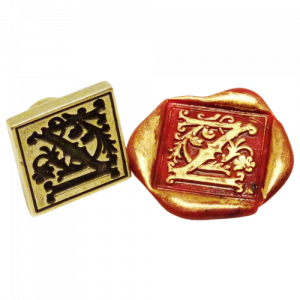 Set Sello Lacre Milani Marfil con Inicial y Lacre