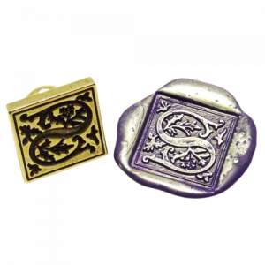 Set Sello Lacre Milani Marfil con Inicial y Lacre