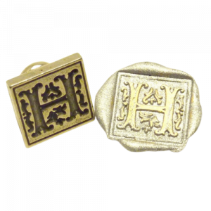 Set Sello Lacre Milani Marfil con Inicial y Lacre