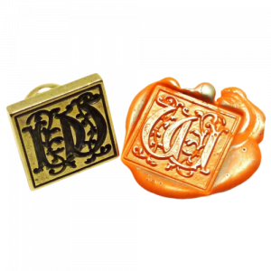 Set Sello Lacre Milani Turquesa con Inicial y Lacre