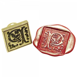 Set Sello Lacre Milani Turquesa con Inicial y Lacre