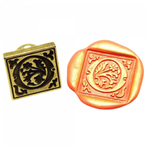 Set Sello Lacre Milani Turquesa con Inicial y Lacre