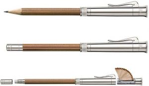 Lápiz Perfecto Alargador Plata Maciza