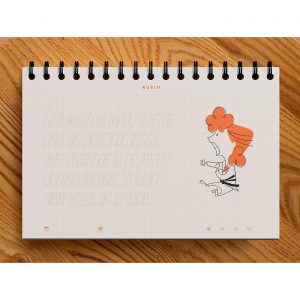 Cuaderno de Lettering Curioos Paso a Paso Rubio