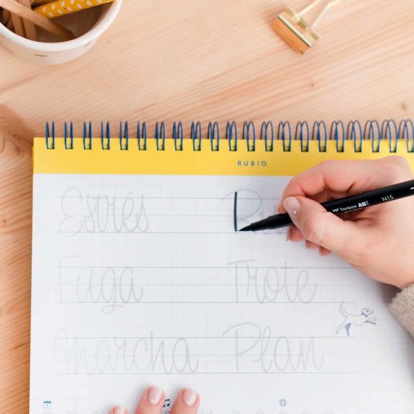 Cuaderno de Lettering Paso a Paso Rubio
