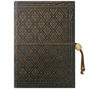 Diario en piel grabado