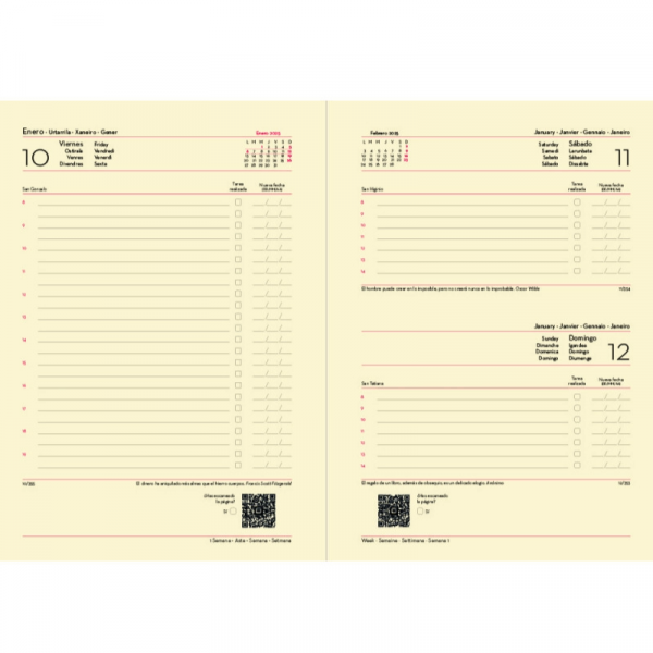 Agenda Tucson 2025 DP Rojo Deusto