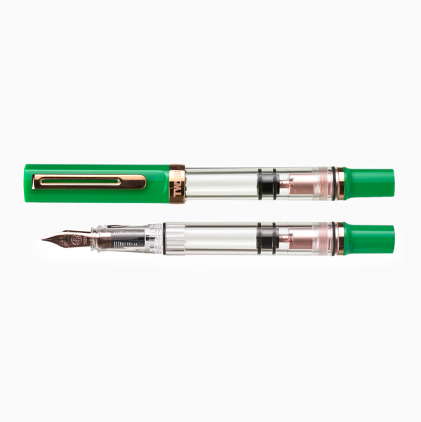 ECO-T Royal Jade Rosegold con tintero 18ml Midnight Blue TWSBI Pluma