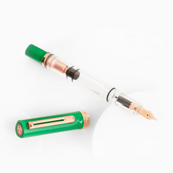 ECO-T Royal Jade Rosegold con tintero 18ml Midnight Blue TWSBI Pluma