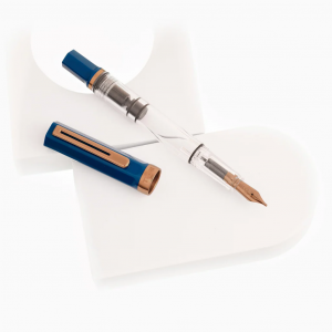 ECO Azul Índigo y Bronce TWSBI Pluma
