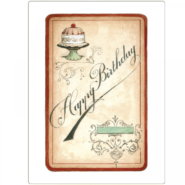 Happy Birthday Tarjeta Doble + Sobre