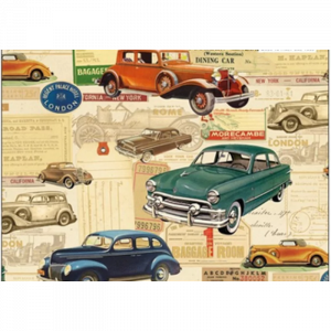 Papel coches antiguos
