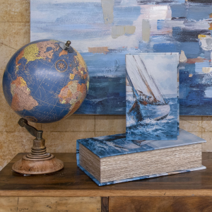 Globo Terráqueo Azul 20 cm Ø